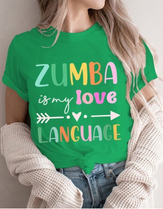 Love Language Letter Printed Funny T Shirt