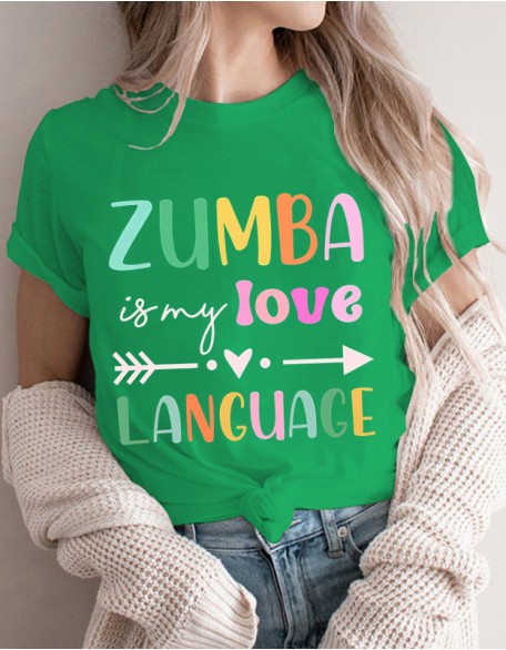 Love Language Letter Printed Funny T Shirt