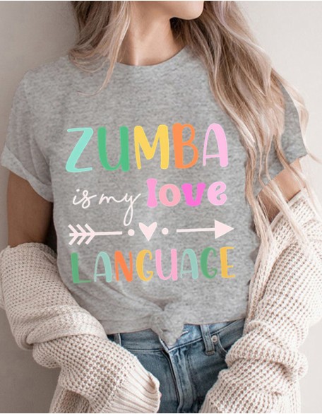 Love Language Letter Printed Funny T Shirt