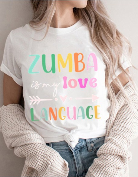 Love Language Letter Printed Funny T Shirt