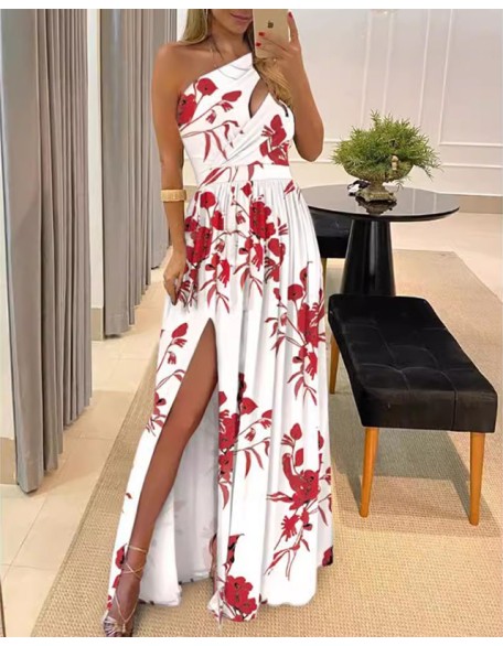 Women's Prom Party Wedding Guest Dress Long Sleeveless Maxi Dress