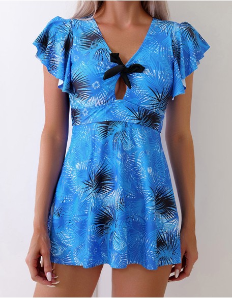 Women's Swimwear Swimdresses Skirt Style Tummy Cover Swimsuit