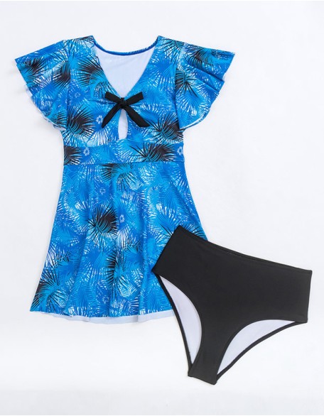 Women's Swimwear Swimdresses Skirt Style Tummy Cover Swimsuit